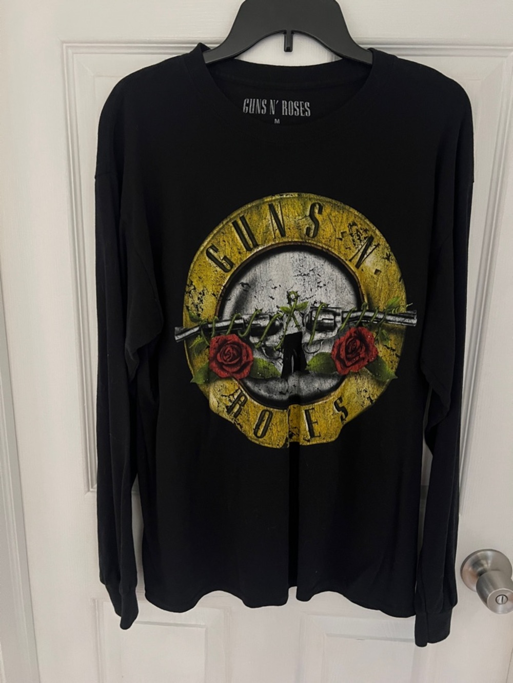 Unisex Black Long-Sleeve Graphic Tee - Guns N Roses